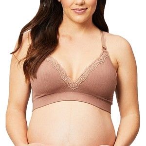 Cake Maternity Tutti Frutti Racerback Wireless Nursing Bra Mocha XL B-E Petite